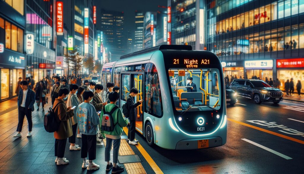 "기사님이 어디갔죠..?" 한밤중 서울 한복판에 나타난 자율주행버스, 요금보니 '탈만하네' 2 자율주행버스