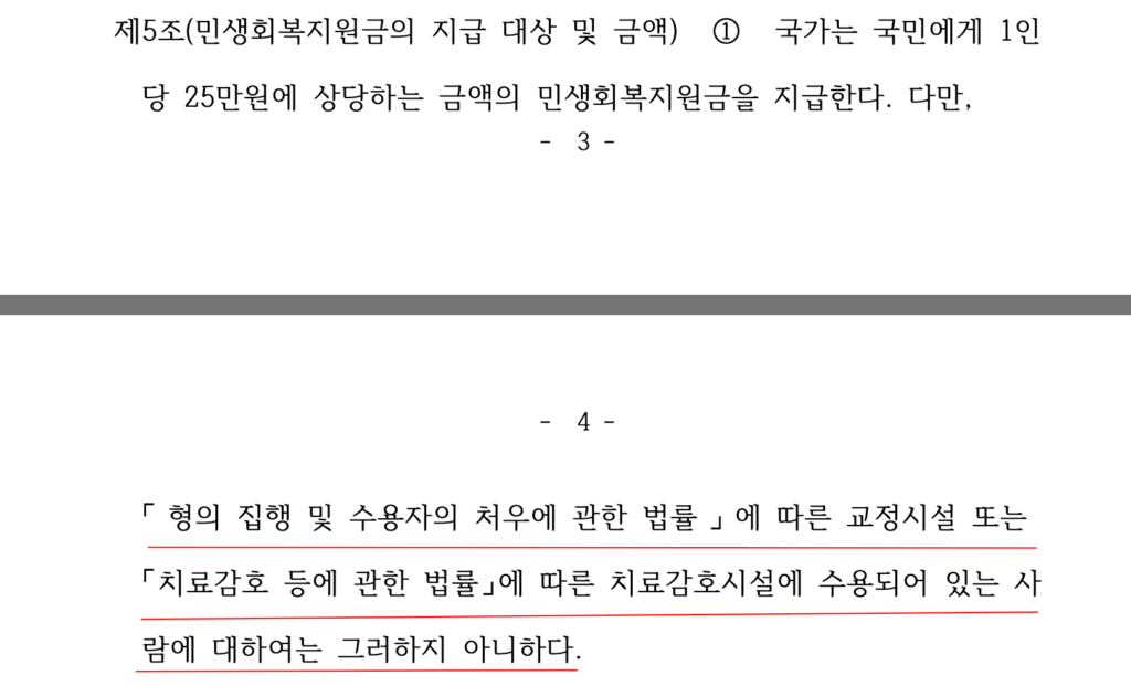 민생회복지원금