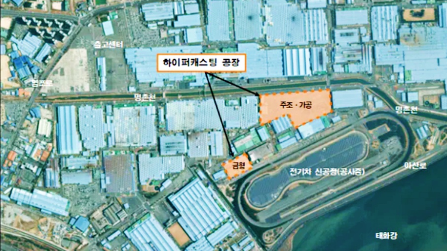 "예상 못했다".. 현대차 신기술 도입.. '테슬라'가 떠오른다 2 현대차 하이퍼캐스팅 공장 건설