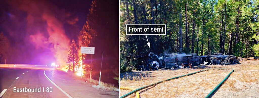 테슬라 세미 화재 물 19리터 사용