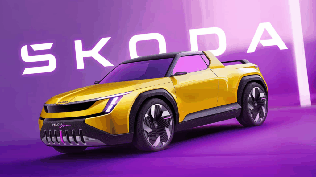 "좌석이 벽 뚫고 나온다?"… 90년대 전설의 괴짜 트럭, 상상도 못한 모습으로 돌아왔다 4 2025 스코다 펠리시아 펀 콘셉트 디자인