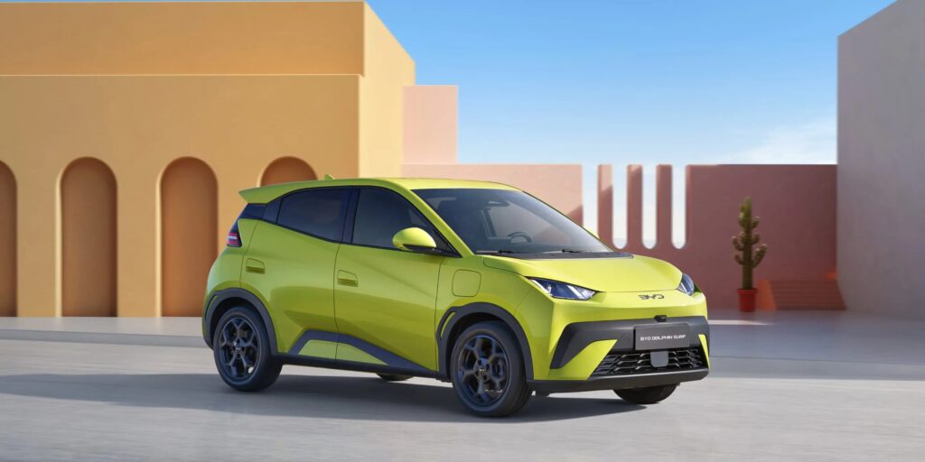 BYD 돌핀 서프 유로 NCAP 최고 등급 획득