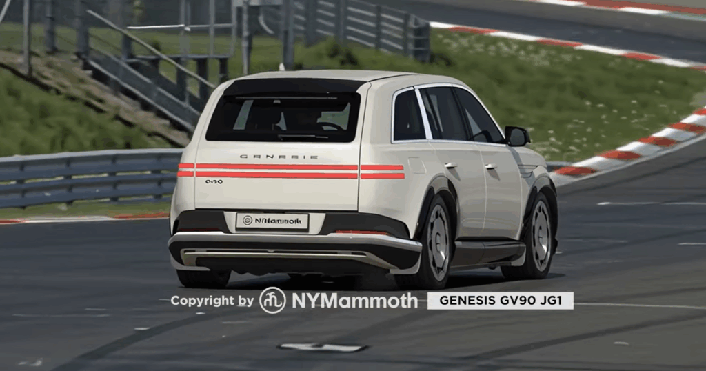 "롤스로이스 부럽지 않다"...제네시스 신차 '이것' 탑재, '이 정도일 줄이야' 2 제네시스 GV90 후면부 예상도 공개