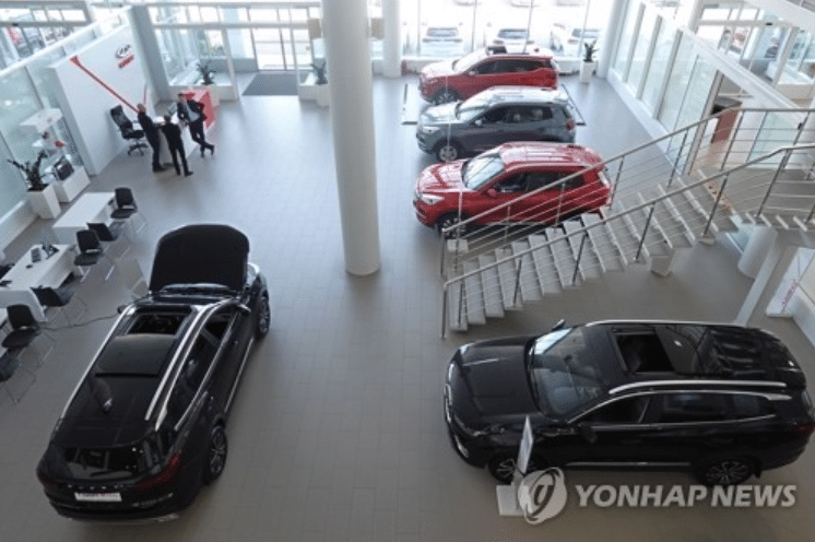 러시아 중국차 점유율