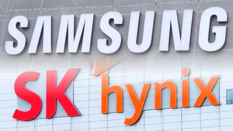 Samsung Hynix shares fall