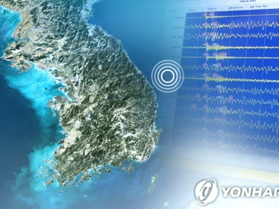 2025년 한반도 지진 횟수