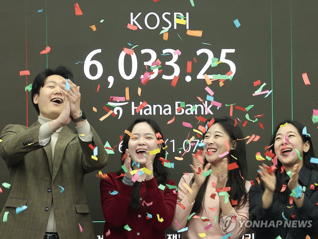 코스피 6000 돌파