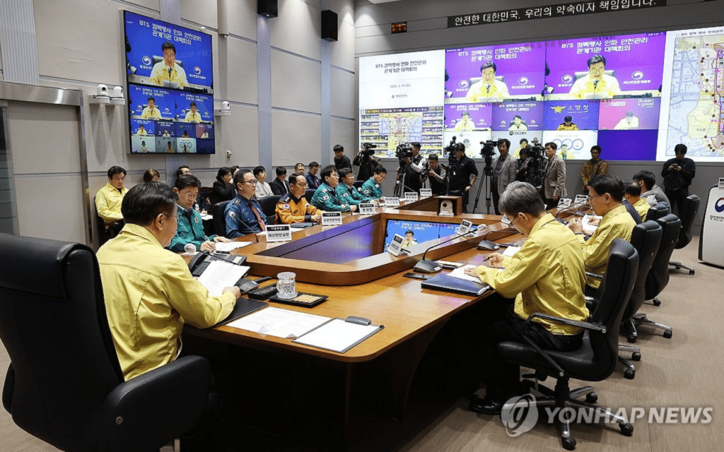 BTS 광화문 컴백 행사 '인파 위기경보 주의' 발령