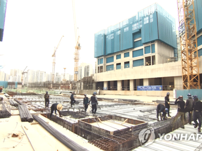 건설업 종사자 21개월 연속 감소