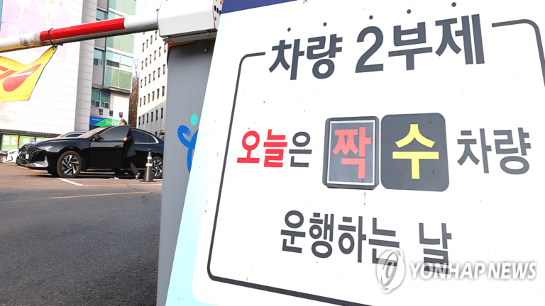 승용차 2부제 시행 검토