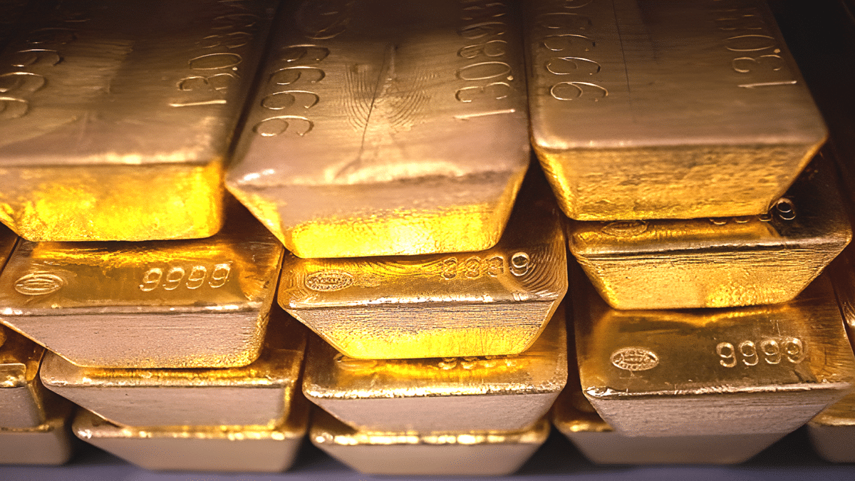 국제 금 선물 가격 하락