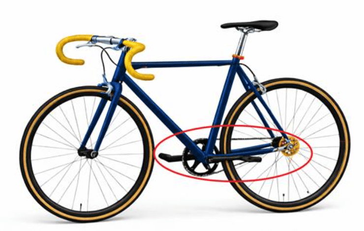 픽시 자전거 브레이크 미장착