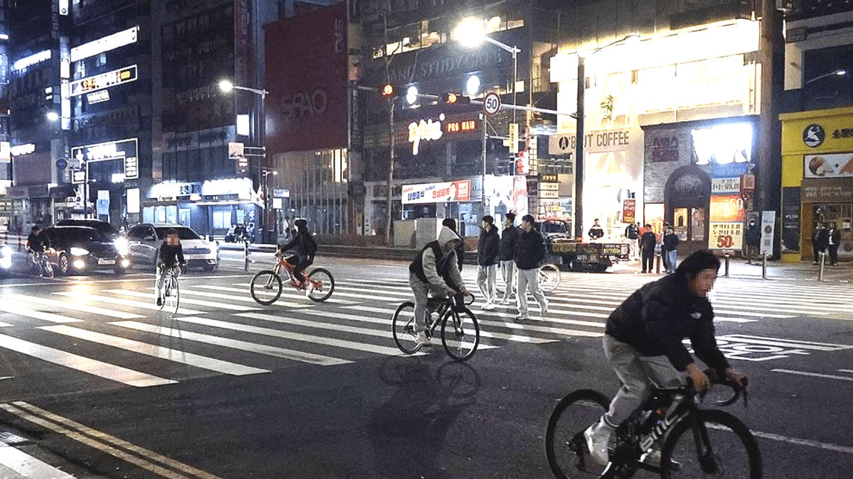 픽시 자전거 브레이크 미장착