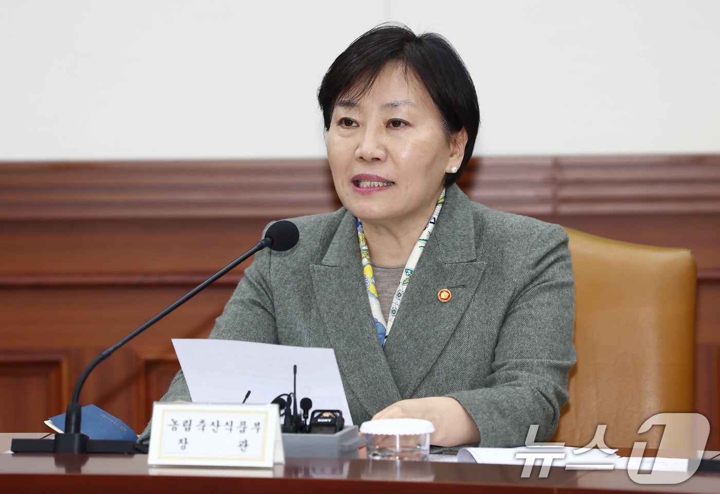 민생물가 관계장관 TF 회의서 발언하는 송미령 장관 - 뉴스1