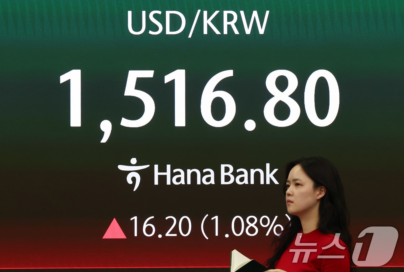 원·달러 환율 17년 만에 1510원 돌파 - 뉴스1