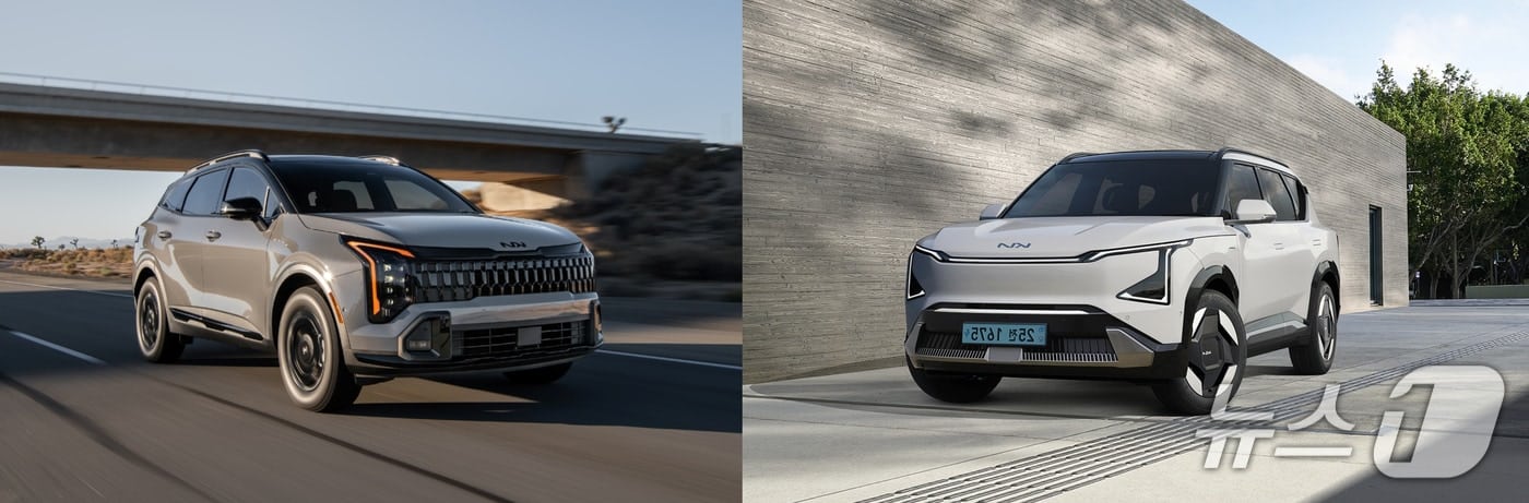 스포티지 대신 EV5…전기차, 하이브리드 판매량 추월 - 뉴스1