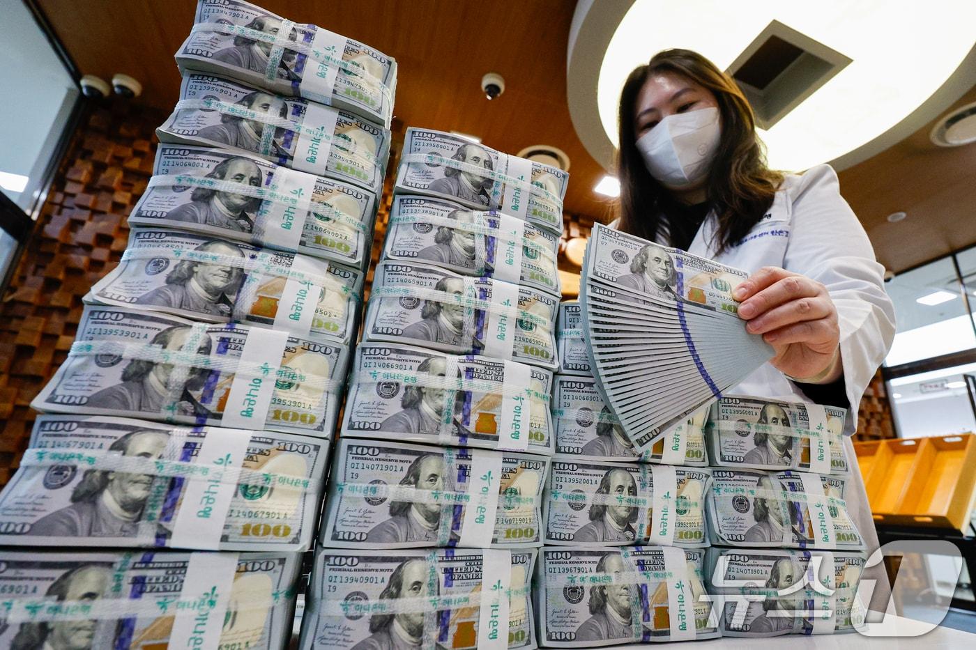 국내 외화예금 두 달째 감소…투자집행·경상지급에 4.9억달러 줄어 - 뉴스1