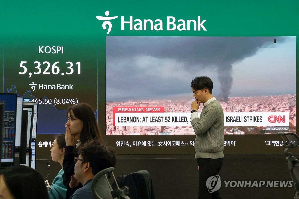 코스피 폭락에 한때 서킷브레이커 발동 | 연합뉴스