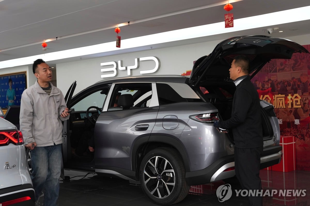 中BYD, 작년 순익 4년만에 감소…국내 판매 부진에 수익성 압박 | 연합뉴스