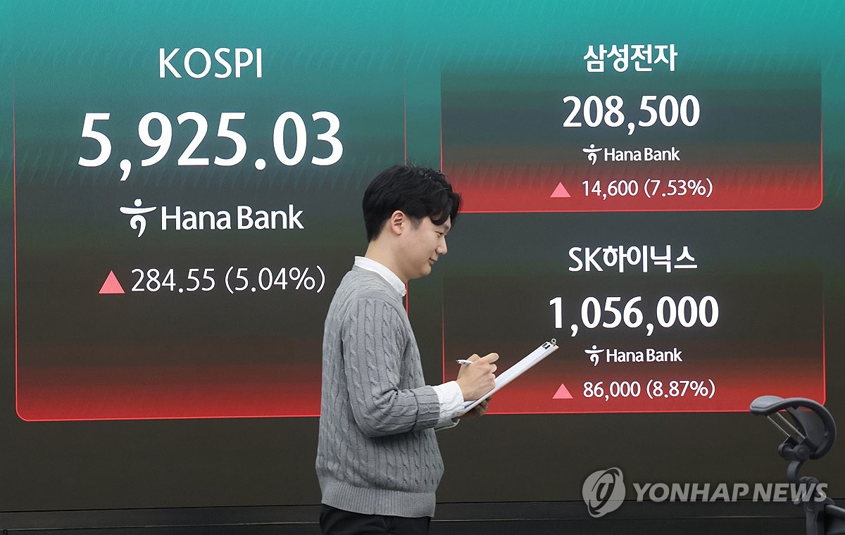 삼성전자·SK하이닉스, 코스피 내 시총 비중 사상 첫 40% 돌파 | 연합뉴스