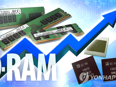 글로벌 D램 가격 상승세