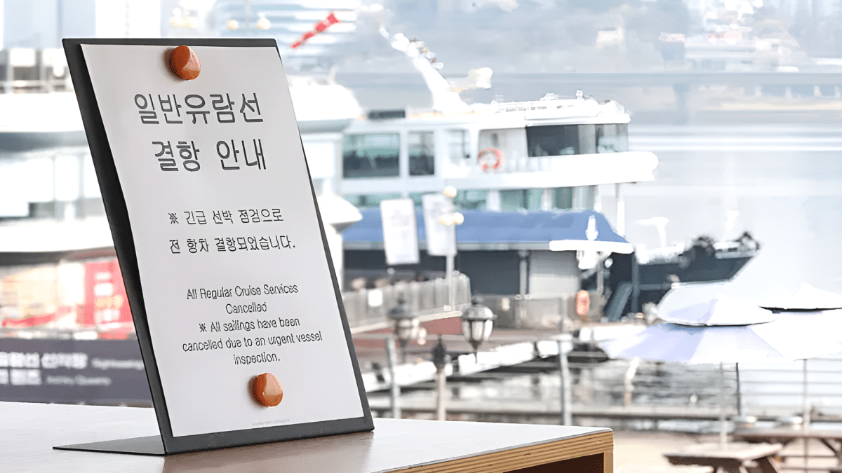 한강유람서 영업정지 1개월