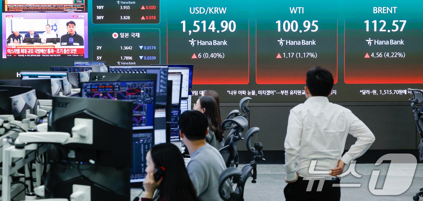 중동 전쟁 장기화, 환율 오르고 국제유가도 오르고 - 뉴스1