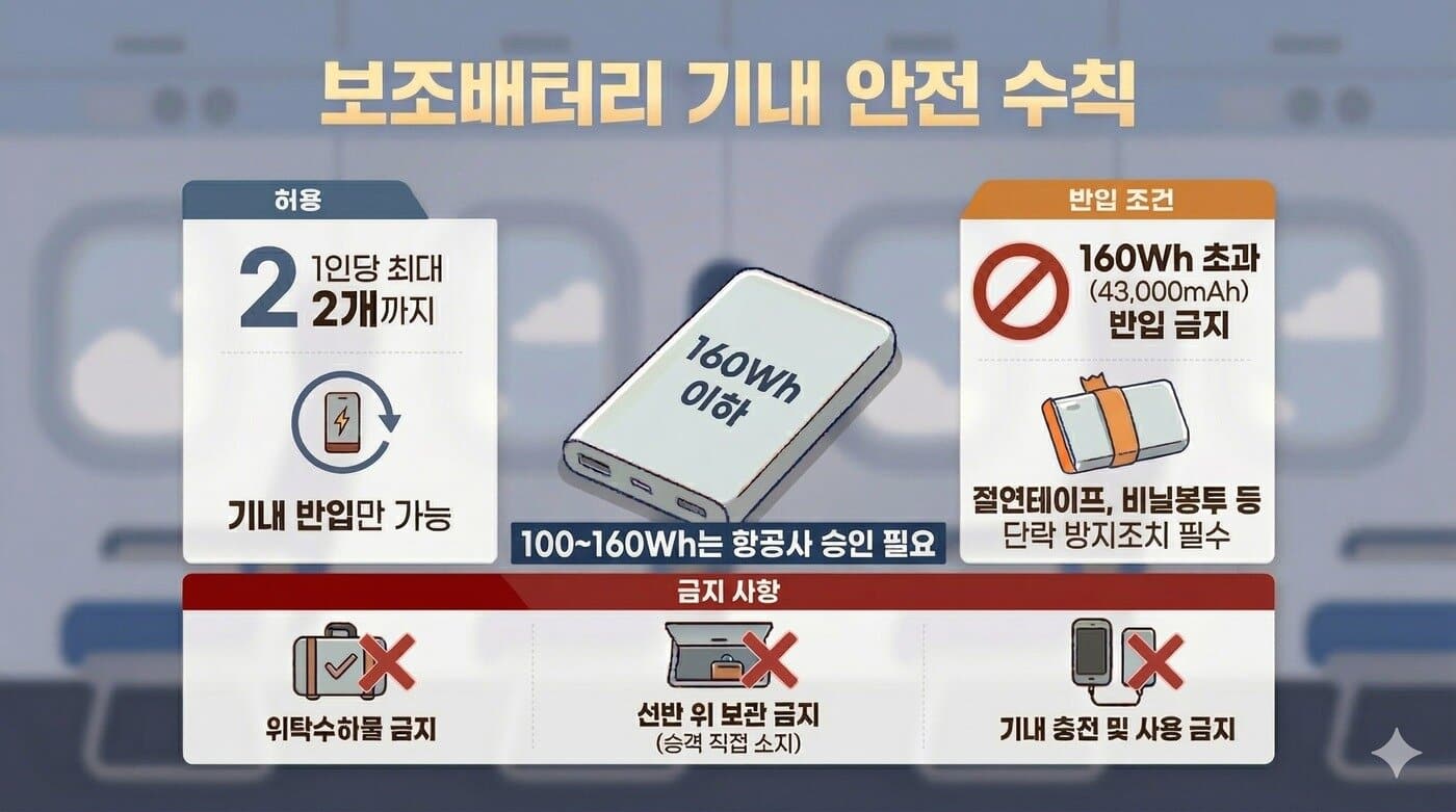 보조배터리 2개만 허용, 4월 20일부터 기내 사용·충전 금지 - 뉴스1