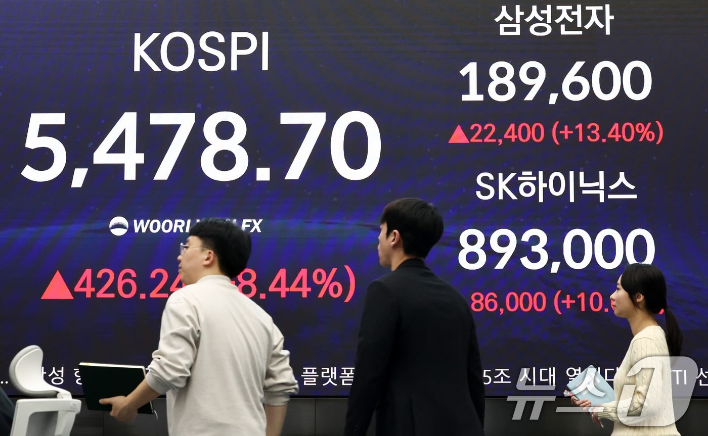 하나證 "SK하이닉스 연간 영업익 231.7조 상향…목표가 160만원" - 뉴스1