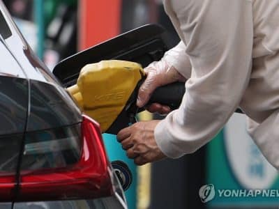 석유 최고가격제와 주유소 가격 조정 장면 인포그래픽